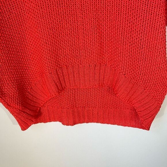 Carina Ricci Dolman Sleeve, Cropped Open Knit Sweater. Made in Italy, Small. - Picture 14 of 16